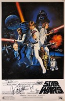 Star Wars New Hope Autograph Poster