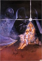 Star Wars New Hope Autograph Poster