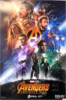 Autograph Avengers Infinity War Poster