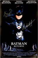 Michael Keaton  Autograph Batman Poster