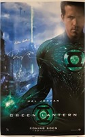Green Lantern Poster Autograph Ryan Reynolds