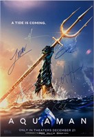 Jason Momoa Autograph Aquaman Poster