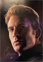 Autograph Avengers Endgame Chris Evans Poster