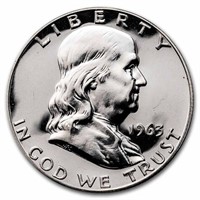1948-1963 Franklin Half Dollar Gem Pf (random)