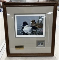 Framed Duck Print & Stamp