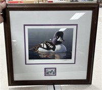Framed Duck Print & Stamp