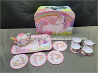 Tin Unicorn Teaset & Carry Box