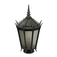 Large Vintage Gothic Cast Iron Street Lamp