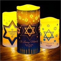 $19  Treela 3pcs Hanukkah LED Candles  Timer