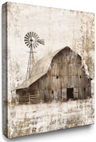 Rustic Old Barn Wall Art Canvas Farmhouse