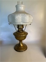 Aladdin No. 8 Kerosene Lamp w/Shade/Chimney