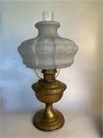 Aladdin No. 8 Kerosene Lamp w/Chimney and Shade