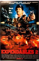 Sylvester Stallone Autograph Expendables Poster