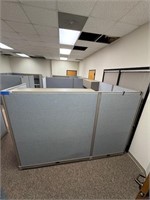 2 Office Cubicle w/desks