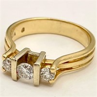 14K Gold Diamond Ring