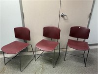 lot of 3 Stackable Chairs