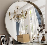 24 Inch Round Bathroom Mirror - Wall Mounted