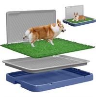 Dog Grass Pad with Tray,24.8"x19.3" Fake Grass
