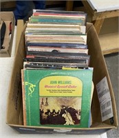 Large Box of Vinyl Records