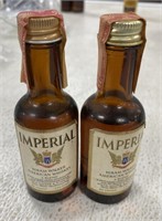 2 Imperial Whiskey Airplane Bottles