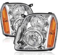 APVE 2PCS Chrome Headlight For 2007 2008 2009