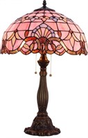 WERFACTORY Tiffany Lamp Pink Stained Glass