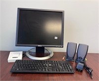 Dell Monitor w/keyboard and speakers