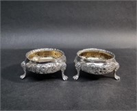 ENGLISH STERLING SILVER OPEN SALTS