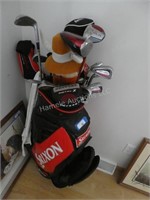 Golf bag and clubs