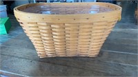 Longaberger Oval Laundry Basket with Protector