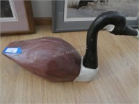 Wooden swan decoy - 20" long