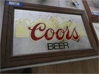 Coors beer mirror 1983 - 28" x 18"