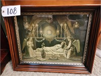 Victorian Angels Waiting for Death Print, Antique