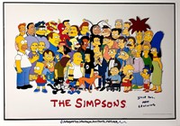 Autograph Simpsons Poster