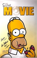 Autograph Simpsons Movie Poster