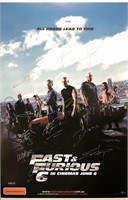 Autograph Fast and Furious 6 Poster