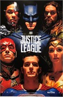 Autograph Justice League Poster Ben Affleck