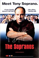 James Gandolfini Autograph Sopranos Poster