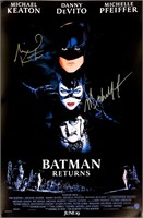 Michael Keaton Autograph Batman Poster