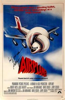 Robert Hays Autograph Airplane Poster