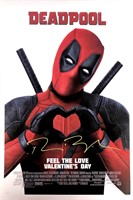 Ryan Reynolds Autograph Deadpool Poster