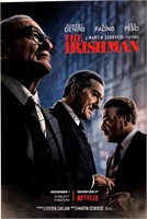 Robert De Niro Autograph Irishman Poster