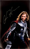 Chri Hemsworth Autograph Thor Poster