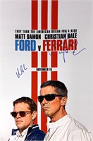 Christian Bale Autograph Ford Ferrari Poster