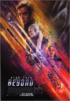 Chris Pine Autograph Star Trek Beyond Poster