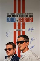 Matt Damon Autograph Ford V Ferrari Poster