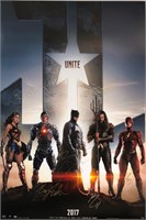 Ben Affleck Autograph Justice League Poster