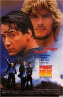 Keanu Reeves Autograph Point Break Poster
