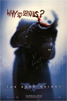 Batman Dark Knight Poster Autograph