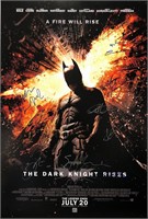 Batman Dark Knight Rises Poster Autograph